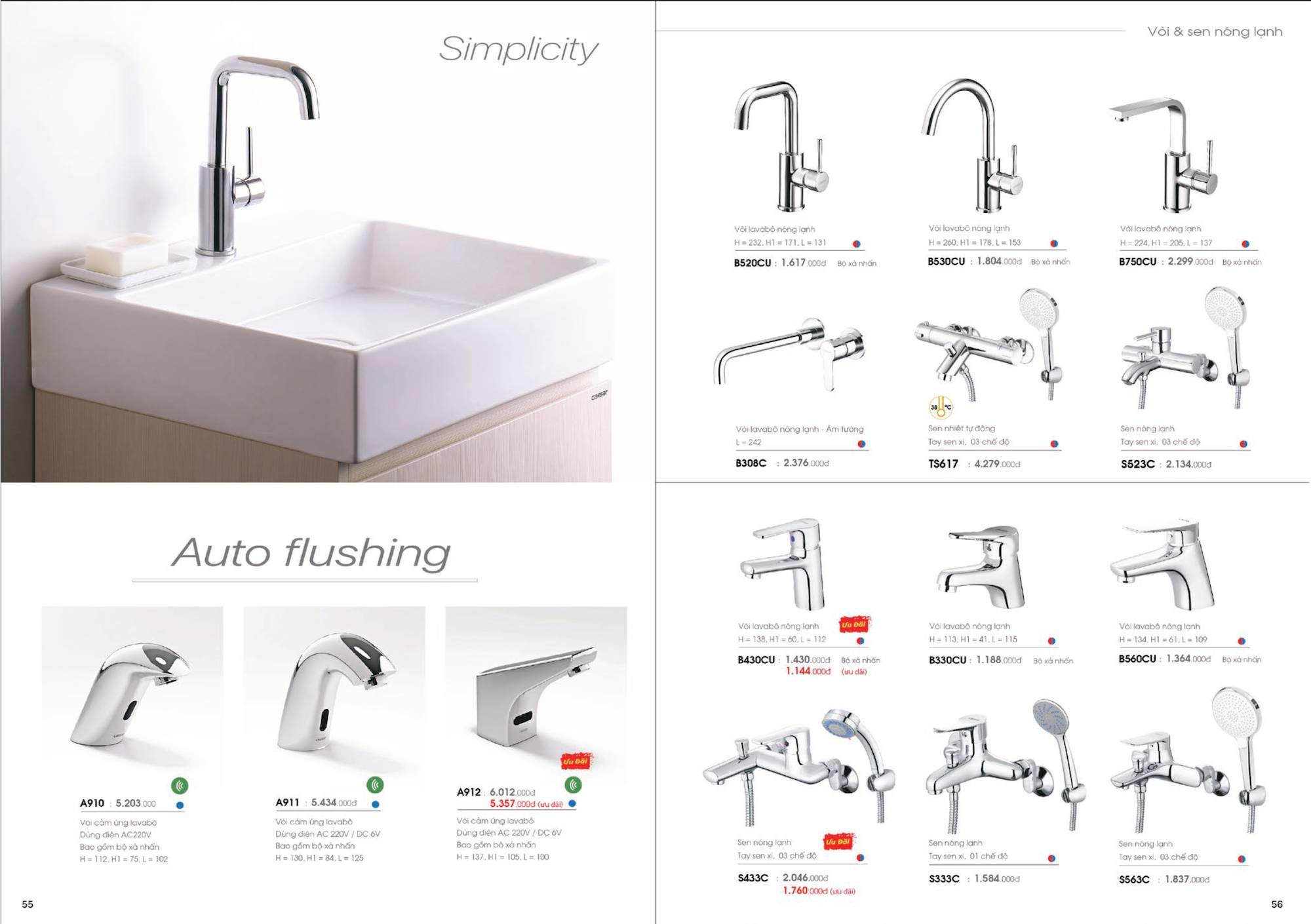 Thiết bị vệ sinh CAESAR Catalogue và Bảng giá mới nhất 2024 / Page 29